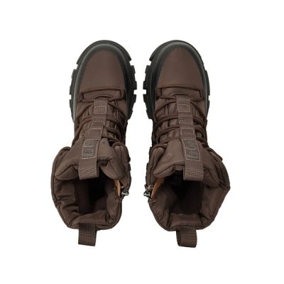 3. Lee Cooper buty zimowe damskie brązowe ocieplane botki na zamek