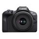 3. Canon Aparat bezlusterkowy EOS R100 + obiektyw RF-S 18-45mm F4.5-6.3 IS STM Megapiksel 24,1 MP Czułość ISO (maks.) 12800 Przekątna wyświetlacza 3,0 Sieć Wi-Fi Automatyczny, ręczny Matryca CMOS Czarny