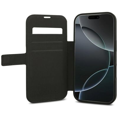 6. Etui Guess Book 4G Metal Logo na iPhone 18 Pro / 17 Pro - czarne