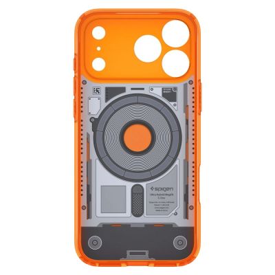 4. Etui Spigen Ultra Hybrid MagSafe na iPhone 18 Pro Max / 17 Pro Max - pomarańczowe