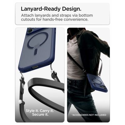 12. Etui Spigen Ultra Hybrid MagSafe na iPhone 18 Pro Max / 17 Pro Max - ciemnoniebieskie