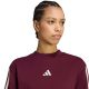 4. Koszulka damska adidas Essentials 3-Stripes Boyfriend bordowa KX0793