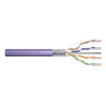 Kabel F/UTP Digitus DK-1626-VH-1 kat.6, B2ca, AWG 23/1, LSOH, 100m, fioletowy,
