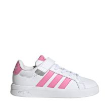 Buty dla dzieci adidas Grand Court 3.0 biało-różowe JP9371