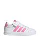 Buty dla dzieci adidas Grand Court 3.0 biało-różowe JP9371
