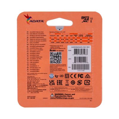 2. Karta pamięci ADATA PREMIER AUSDX64GUICL10A1-RA1 (64GB; Class 10; Adapter)
