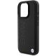 5. Etui BMW Leather Hot Stamp na iPhone 16 Pro - czarne