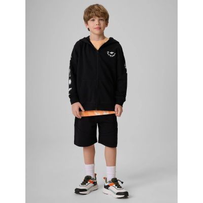 Bluza dresowa loose z kapturem chłopięca 4F 4FJRSS26TSWSM3052-20S