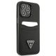 4. Etui Guess Saffiano Triangle Logo Cardslot na iPhone 13 / 13 Pro - czarne