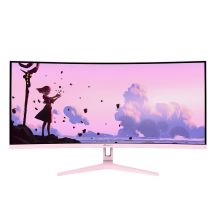 Arozzi Nova 34” Curved monitor komputerowy 86,4 cm (34") 3440 x 1440 px 4K Ultra HD LED Różowy