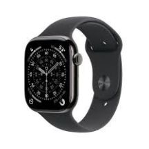 Apple Watch Series 11Â GPS + Cellular 46mmÂ Slate Titanium Case with Black Sport Band - M/L