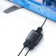 10. Adapter HDMI Orico AS2-A1 dwukierunkowy splitter - czarny