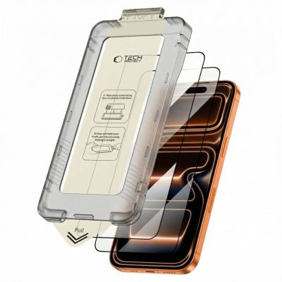 10. Szkło hartowane Tech-Protect Quick Set+ 2-pack na iPhone 17 Pro Max - czarne