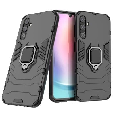 2. Ring Armor etui do Samsung Galaxy A24 4G pancerny pokrowiec uchwyt magnetyczny ring czarne