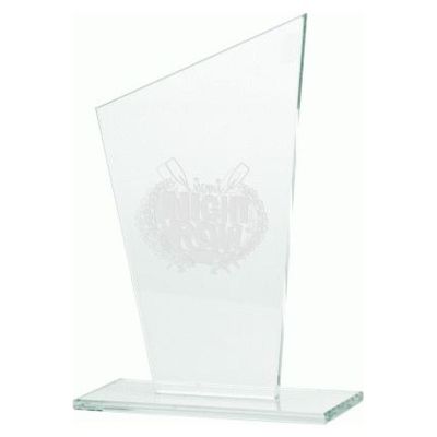 8. Trofeum szklane grawerowane
