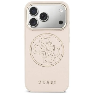 3. Etui Guess Perforated 4G MagSafe na iPhone 17 Pro Max - różowe