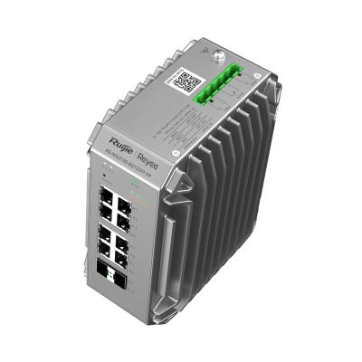 4. Ruijie Networks RG-NIS3100-8GT2SFP-HP przełącznik sieciowy Zarządzany L2 Gigabit Ethernet (10/100/1000) Obsługa PoE Szary