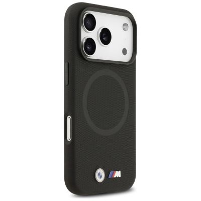 4. Etui BMW M FW Metal Logo MagSafe na iPhone 17 Pro Max - czarne