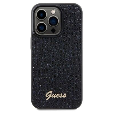 3. Etui Guess Disco Metal Script na iPhone 14 Pro Max - czarne