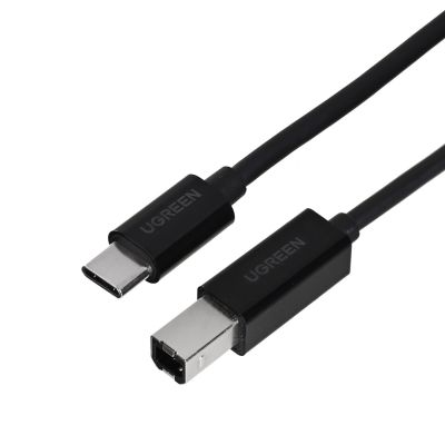 2. Ugreen kabel do drukarki USB-C - USB-B 480Mb/s 2m (czarny)