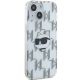 4. Etui Karl Lagerfeld IML Choupette Head & Monogram na iPhone 15 / 14 / 13 - przezroczyste