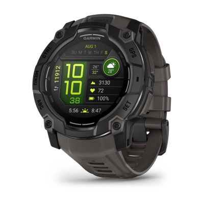 12. Garmin Instinct 3 AMOLED 3,3 cm (1.3") 50 mm Cyfrowy 416 x 416 px Ekran dotykowy Czarny GPS