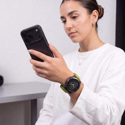 5. Pasek Tech-Protect NylonLoop na Garmin Fenix 5X / 5X Plus / 6X / 6X Pro / 7X / 8 / 8 Pro / 9 / 9 Pro (51 mm) - limonkowy