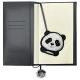 4. Zestaw Nimmy Big Eyed Pet 2.0 Panda 2w1 notatnik + długopis - czarny