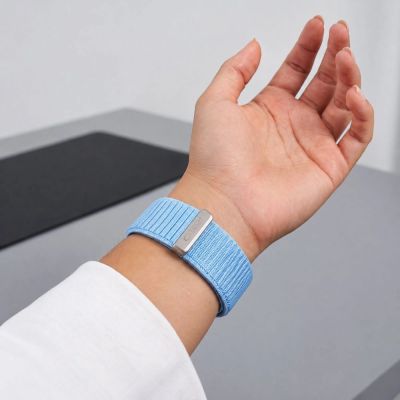 5. Pasek Tech-Protect NylonLoop na Apple Watch 40 / 41 / 42 mm - jasnoniebieski