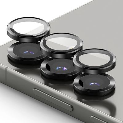 2. Ochronne nakładki Ringke Camera Frame Protector 2-pack na Samsung Galaxy S25+ Ultra - czarny