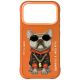 Etui Nimmy Glasses Cool Dog na iPhone 17 Pro - pomarańczowe