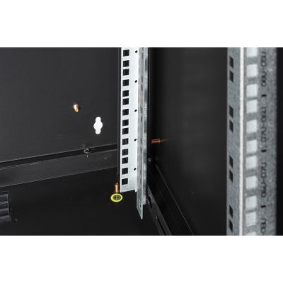 7. Digitus Szafa sieciowa wisząca Unique 19" 12U rack 600x600, drzwi szyba, czarny, niedzielona, złożona, 100kg