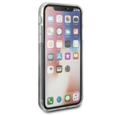 8. Etui Karl Lagerfeld Liquid Glitter na iPhone X - różowe