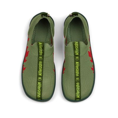 5. Kapcie barefoot dzianinowe Affenzahn Flinky Dragon (01397-20110)