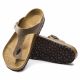 4. Japonki damskie Birkenstock Gizeh Oiled Leather Tabacco Brown Narrow wąskie (0943813)