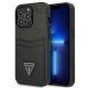 Etui Guess Saffiano Triangle Logo Cardslot na iPhone 13 / 13 Pro - czarne