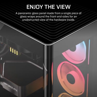 3. Obudowa Corsair FRAME 4500X LX-R RGB Tempered Glass Mid-Tower, Black