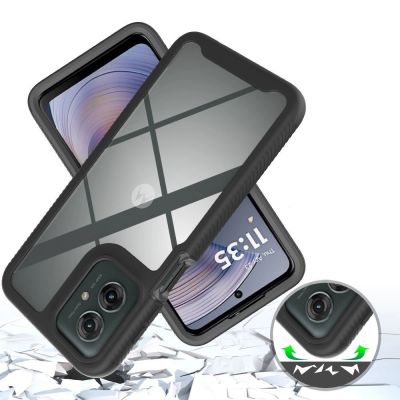4. Etui Tech-Protect Defense na Motorola Moto G15 / G15 Power / G05 / E15 - czarne
