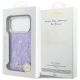 8. Etui Guess IML Shell Script Metal MagSafe na iPhone 17 Pro Max - fioletowe