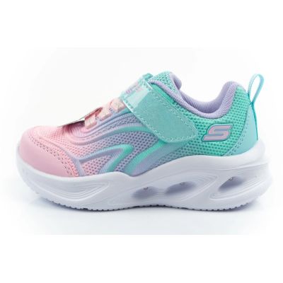 2. Skechers buty sportowe dziecięce Color Breeze LED dla dziewczynki turkusowe
