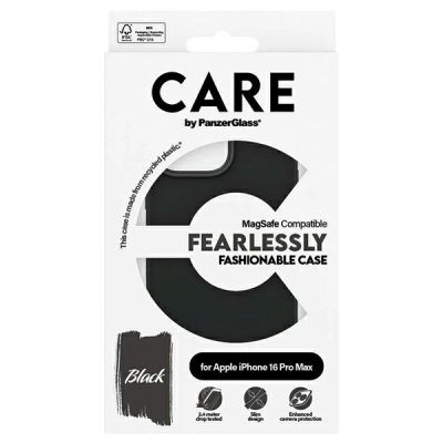 4. Etui CARE by PanzerGlass Fashion Case z MagSafe na iPhone 16 Pro Max - czarne
