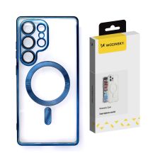 Etui Wozinsky Electroplated Case z Magsafe na Samsung Galaxy S25+ - niebieskie