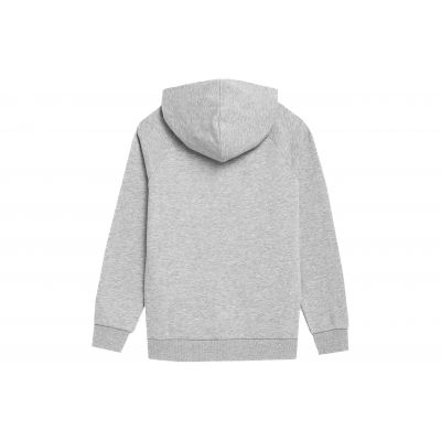 3. Bluza 4F Jr 4FJSS23TSWSM220 chłodny jasny szary