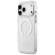 2. Etui Guess Metal Outline MagSafe do iPhone 17 Pro Max - srebrne