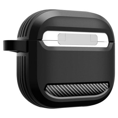 6. Etui Spigen Rugged Armor na AirPods 4 - czarne