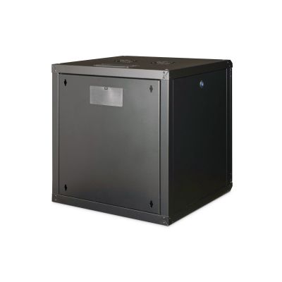 2. Digitus Szafa sieciowa wisząca Unique 19" 12U rack 600x600, drzwi szyba, czarny, niedzielona, złożona, 100kg