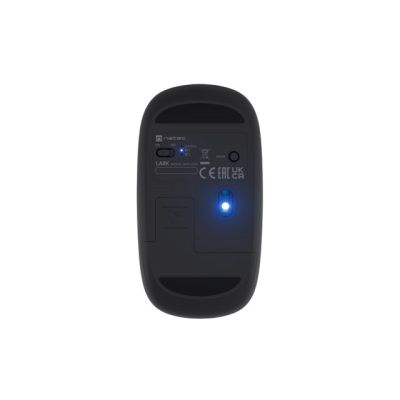 4. NATEC MYSZ BEZPRZEWODOWA LARK BT 5.0 4000DPI CICHA BLUE SENSE SZARA