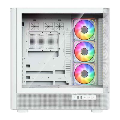 13. MODECOM OBUDOWA VOLCANO AQ 300 ARGB MIDI BIAŁA