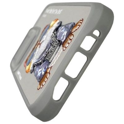 6. Etui Nimmy Glasses Cool Cat na iPhone 15 Pro Max - szare