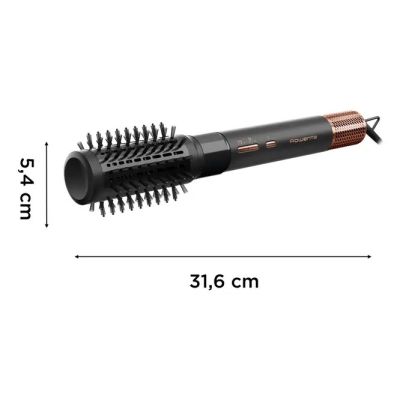 3. Rowenta Air Shape UB9820E0 urządzenie do stylizacji włosów Szczotka z gorącym powietrzem Airflow Czarny, Miedziany